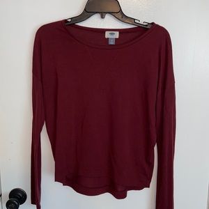 Old Navy maroon long sleeve. Size small